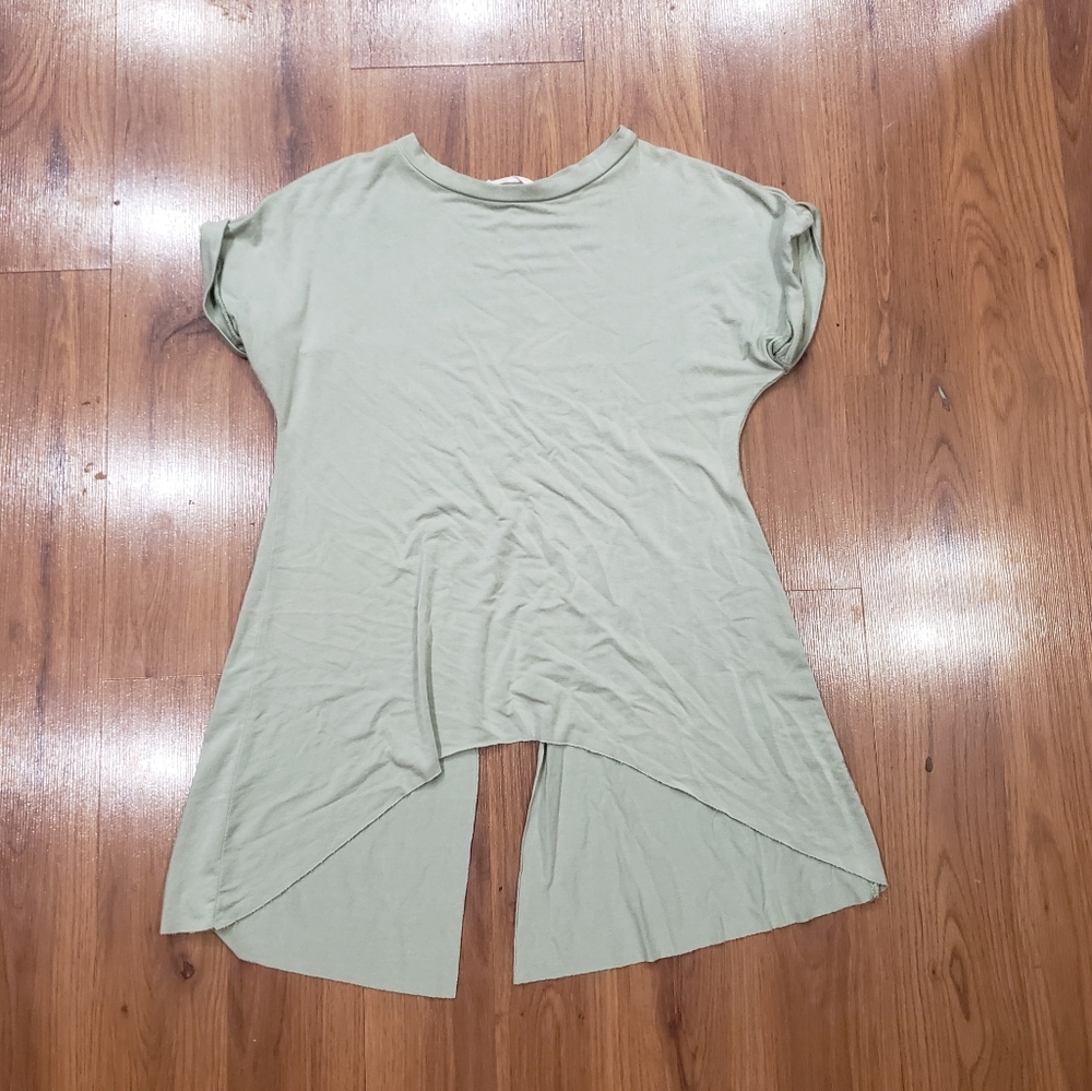 Light Green Asymmetrical Top!